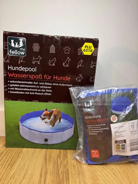 Basen dla psa 80x20 cm z pokrowcem