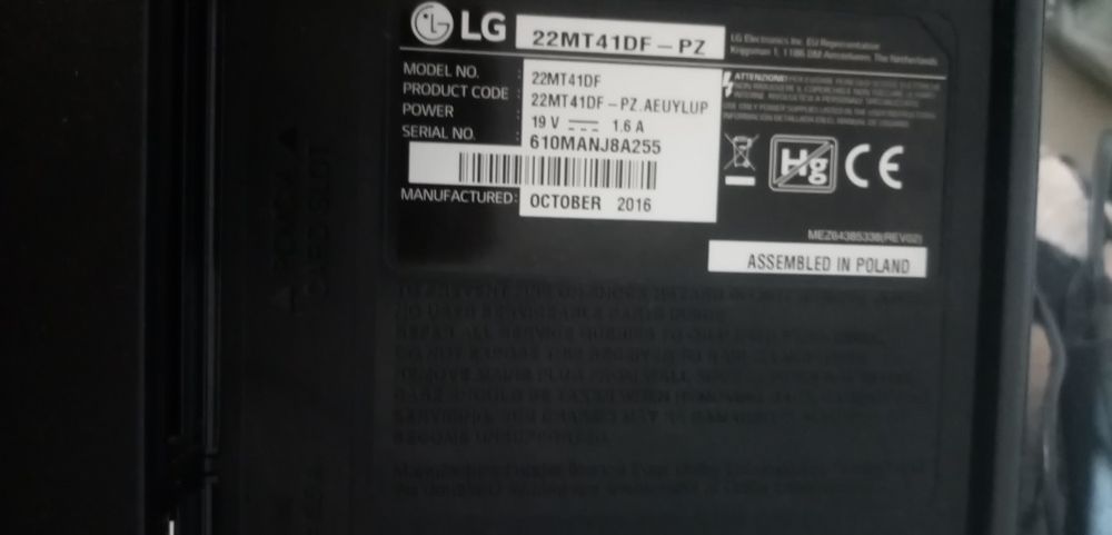 Televisão LG sem comando
