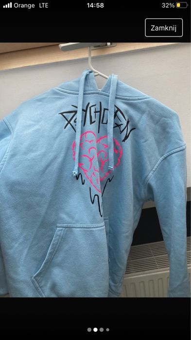 hoodie bluza niebieska