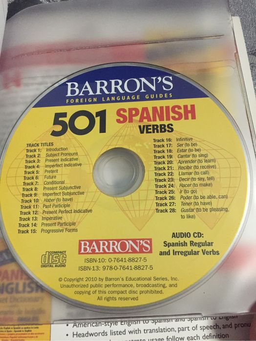 501 Spanish verbs (Barrons)