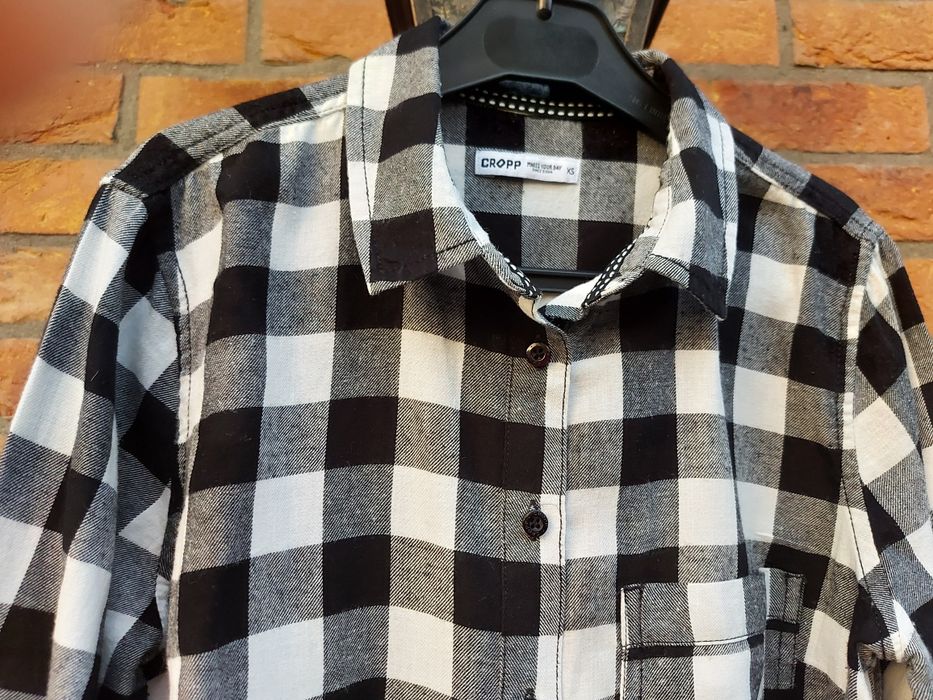 Koszula Cropp XS/36 w kratę bluza