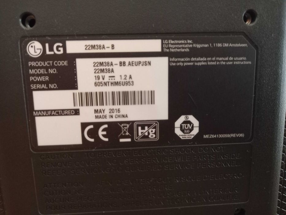 Monitor LG LED como novo c/ caixa