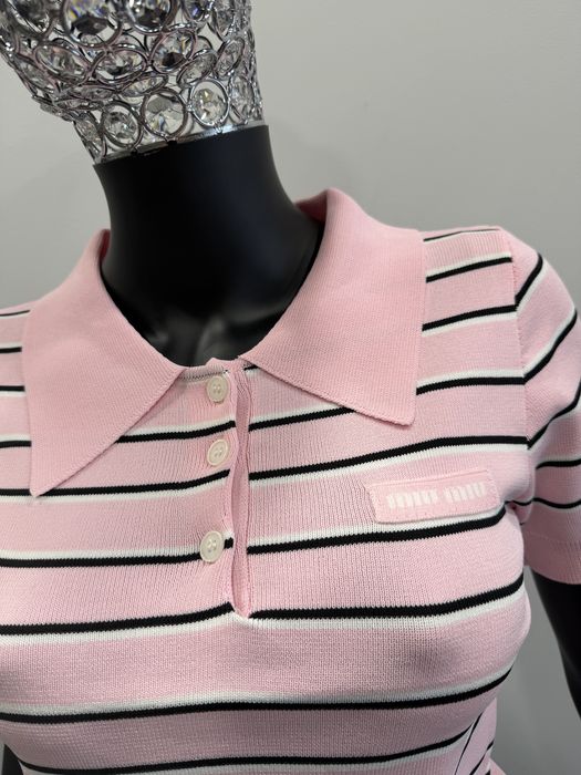 Поло 1Miu 1miu рожева та жовта