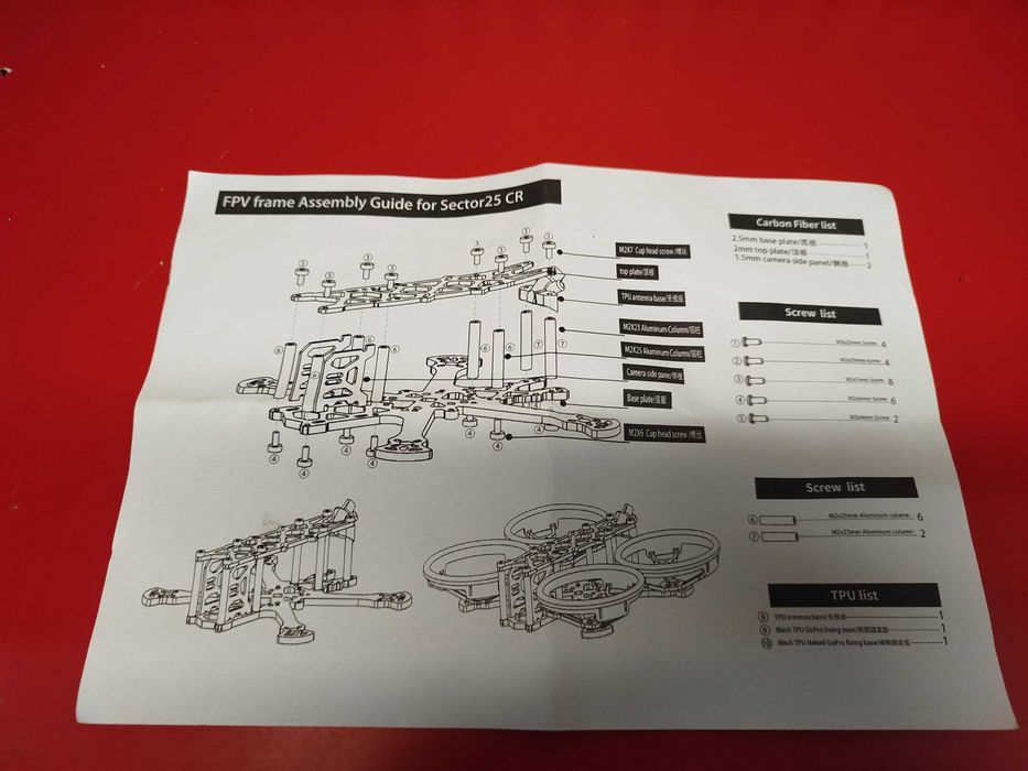 Drone FPV 2.5" Sector 25 CR + Baterias 3s