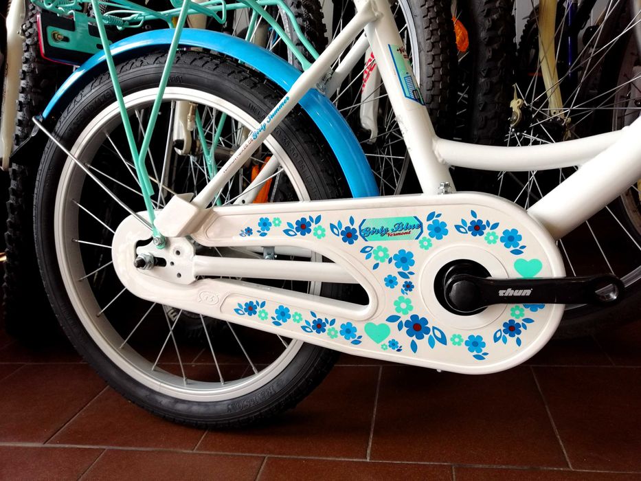 PIĘKNY VERMONT GIRLY SUMMER Blue Roz. 12,5" Dziecięcy *Koła 18 cali*