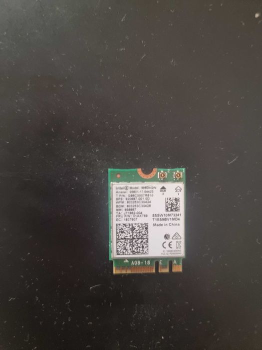 Intel 9260AC Placa WiFi  9260NGW – FRU 01AX769 – Bluetooth 5.0