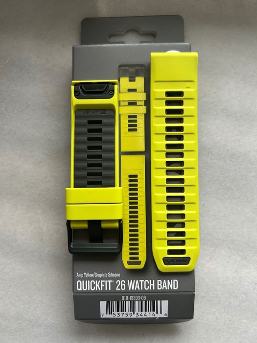 Garmin pasek 26mm quickfit żółty oryginalny nowy