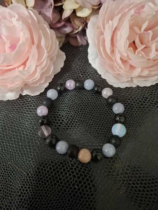 Bransoletka handmade z naturalnych kamieni