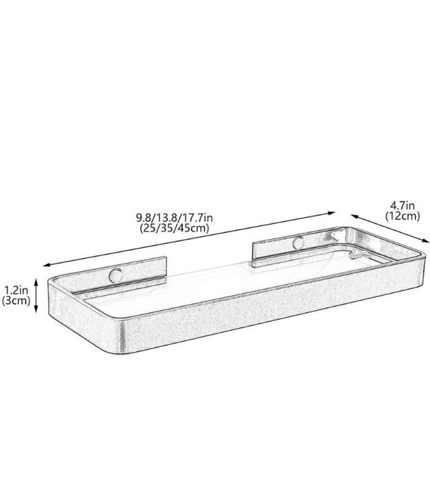APBEAM Półka prysznicowa aluminium