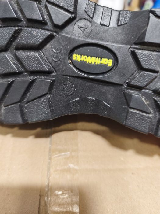 Buty Damskie Robocze Ochronne  Czarne Earth Works 37 Skóra Nowe