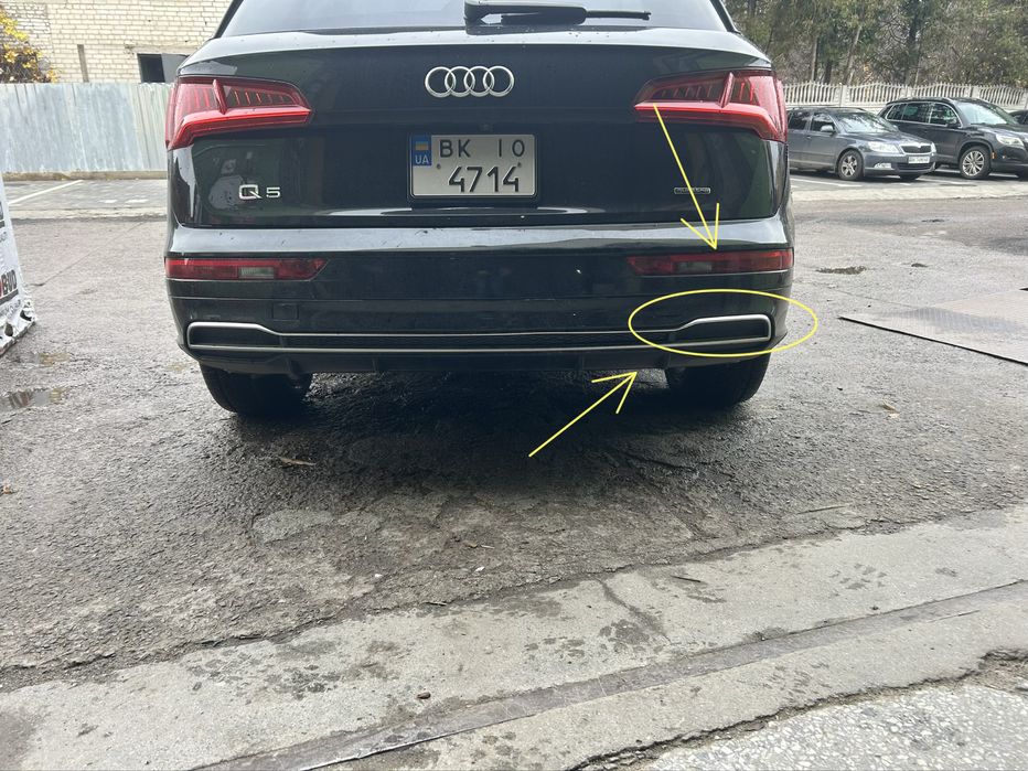 Заглушка накладка бамперу s-line q5 2017-2021