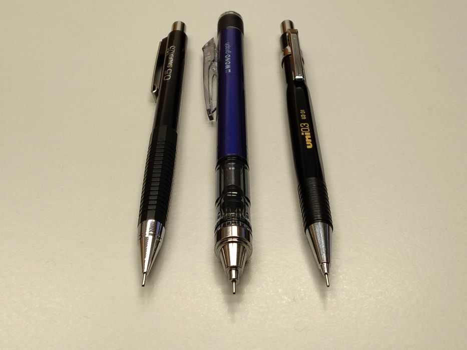 Lapiseiras Rotring, Staedtler, Tombow, Penac, Sakura e Mitsubishi-UNI