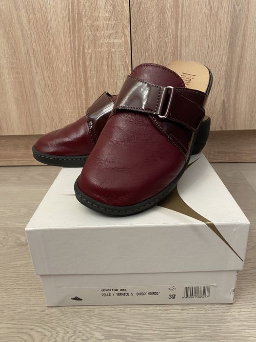 Жіночі шльопки (тапочки) натуральна шкіра. Розмір 38. Італія