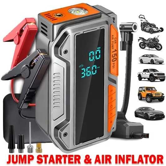 Пуско-зарядне пристрій авто бустер 10в1 JKUOO JS28 28000 mAh, 3500A