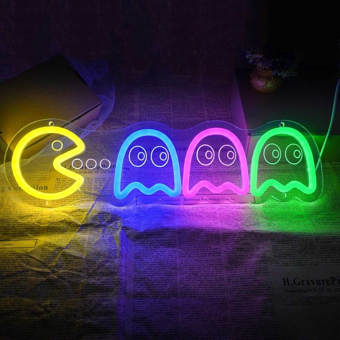 Kolorowy neon led