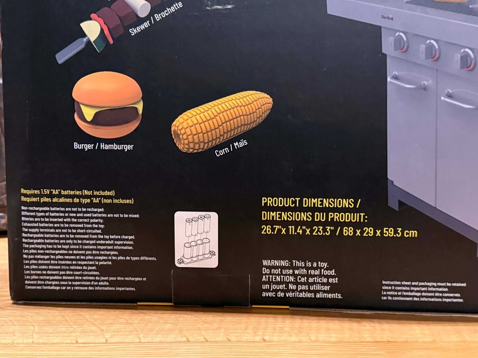 Grill zabawkowy Char-Broil BBQ Set dla dzieci