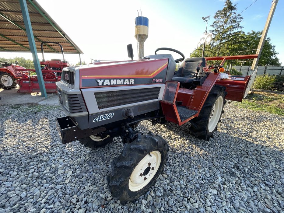 Японський мінітрактор Yanmar Forte F165 Фреза 3-х точка трактор 3-х цил. 4х4 Свіжий з Японії!