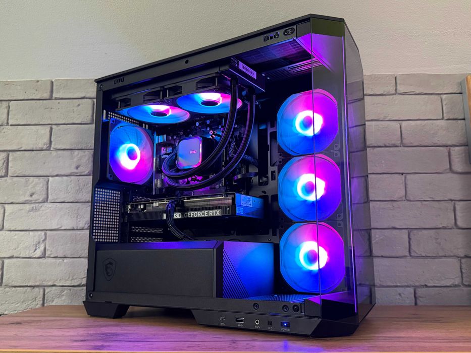 Komputer RTX 5060Ti / Ryzen 7 / 16GB RAM / SSD / Akwarium Aio ARGB / Nowy Gamingowy Wydajny Gwarancja Faktura VAT
