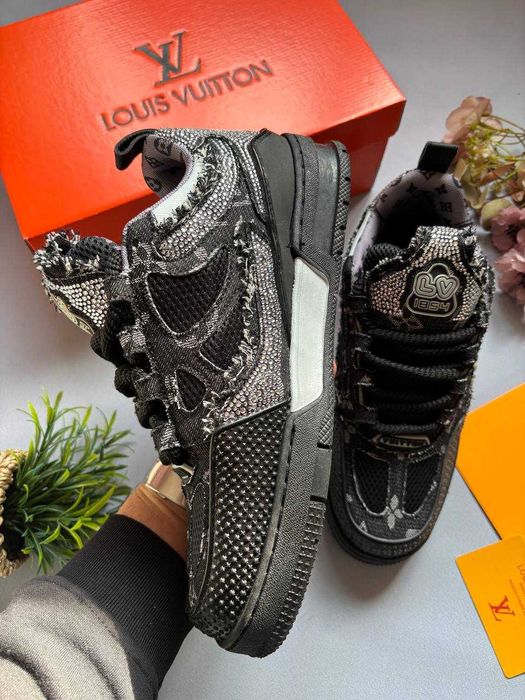 Кросівки Louis Vuitton Skate x Swarovski / луї вітон скейт сваровскі