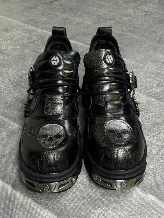 New Rock tank reactor boots black черевики чорні ботинки черные