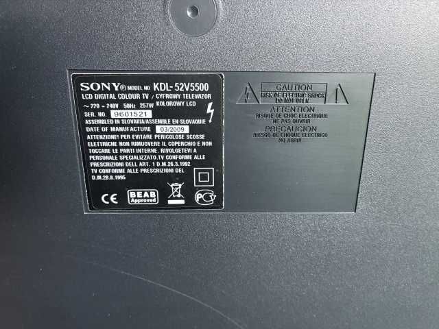 Telewizor LCD Sony KDL-52V5500