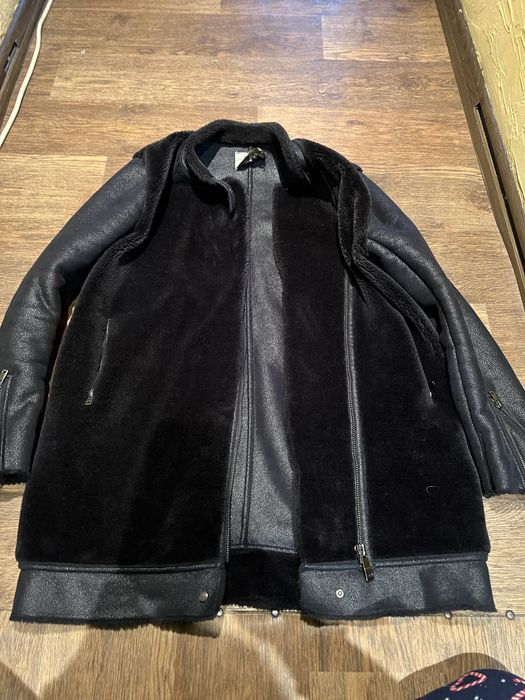 Дублянка подовжена zara дубленка косуха