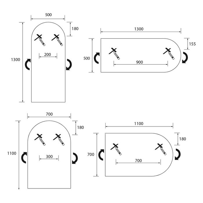 Espelho WC marca SALGAR - novo, ainda na embalagem