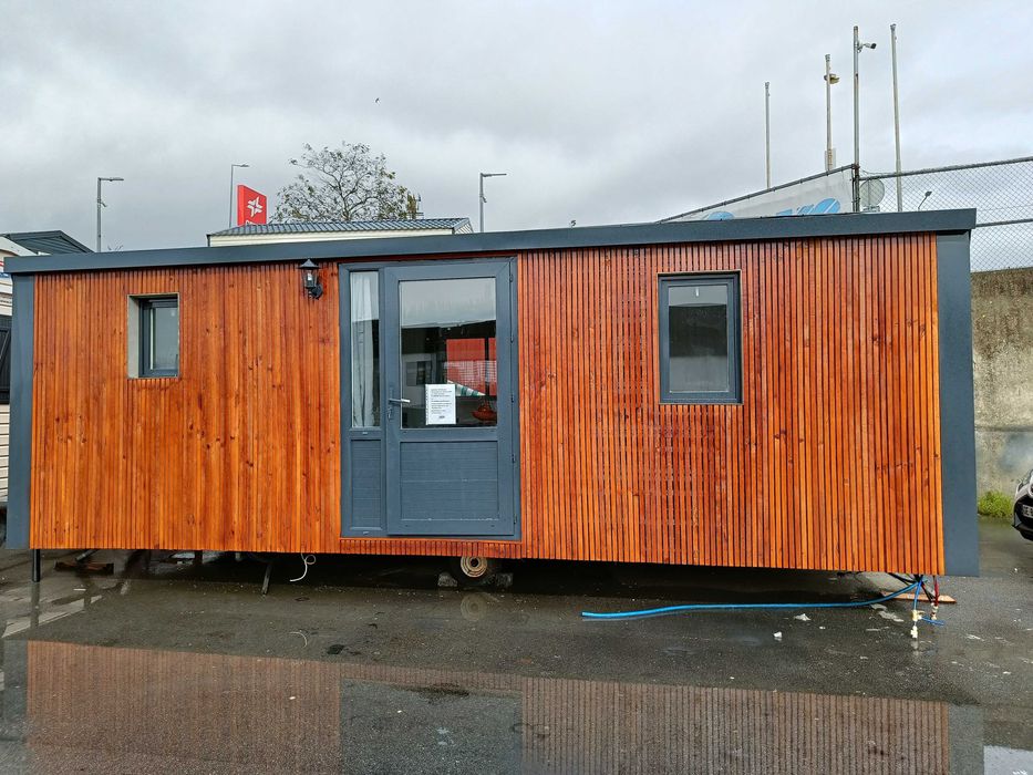 Mobil Home T2 | Ripado Envernizado  super moderna OFERTA TRANSPORTE