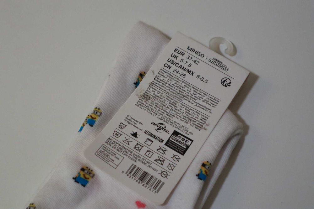 Meias Minions Miniso 37 - 42