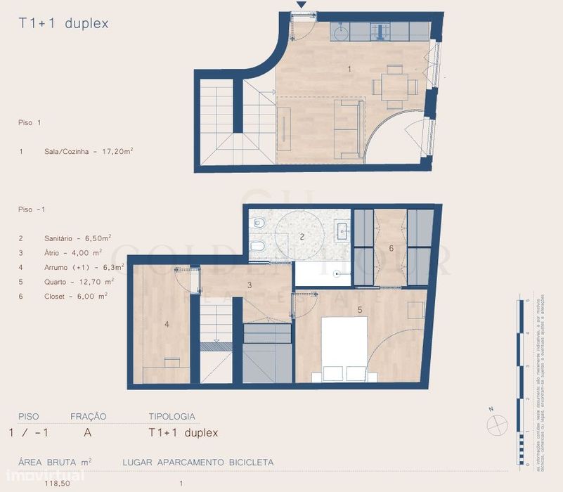 T1+1 Duplex Costa Cabral 2527