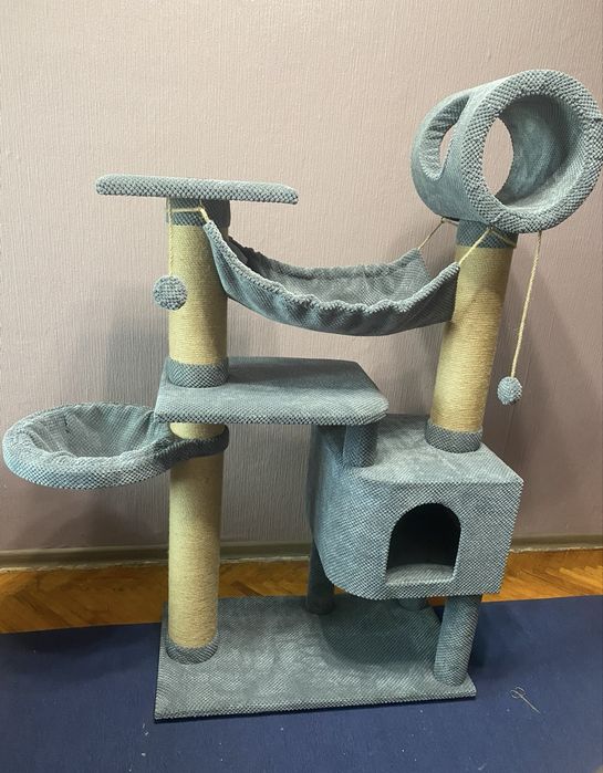 Ігровий комплекс для кота, будиночок, дряпалка