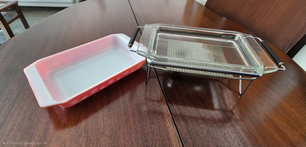 Pyrex com rechaud