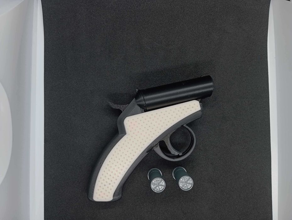 Dwulufowy Fidget Shotgun Model 3D Antystresowy Gadżet Kolekcjonerski