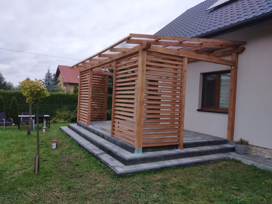 Pergola tarasowa zadaszenie tarasu