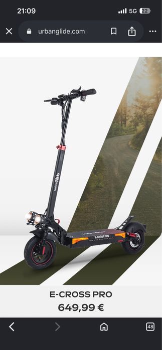 Urban glide E-cross Pro 800W