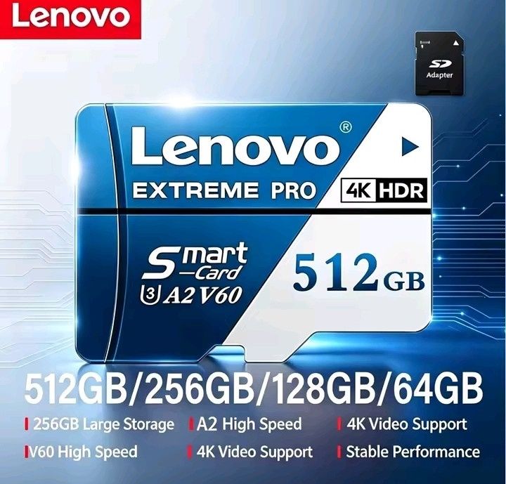 сучасні карти micro sd Lenovo різні об'єми
