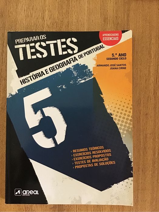 Livro exercícios, testes e matéria de História, 5.º ano