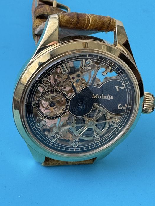 Часы молния ( марьяж-скелетон)