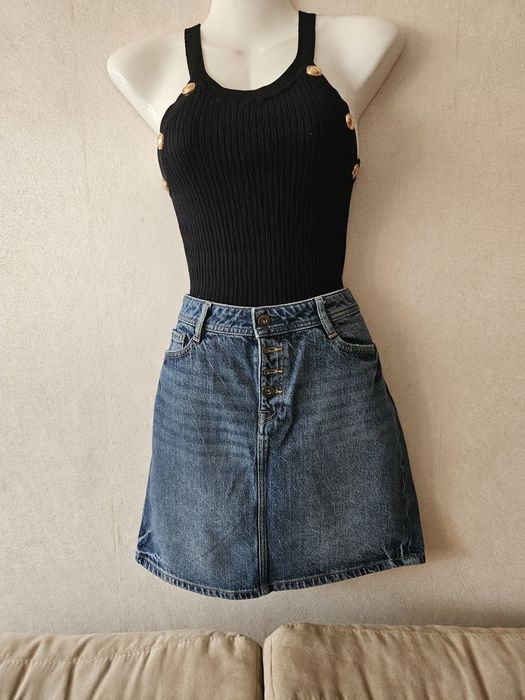 Spódnica jeansowa 36 S esprit mini jeans  klasyk