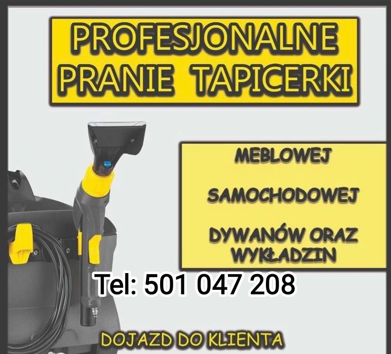 Pranie tapicerki, dywanów, narożników, tapicerki samochodowej Kärcher