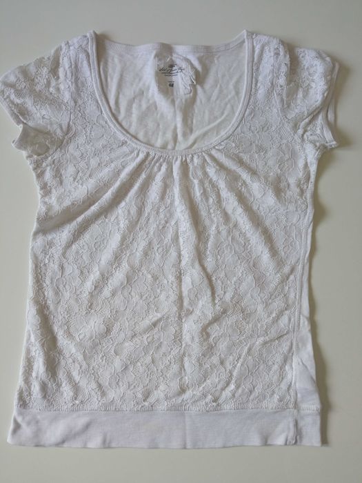 H&M damska lekka bluzeczka koronka r M
