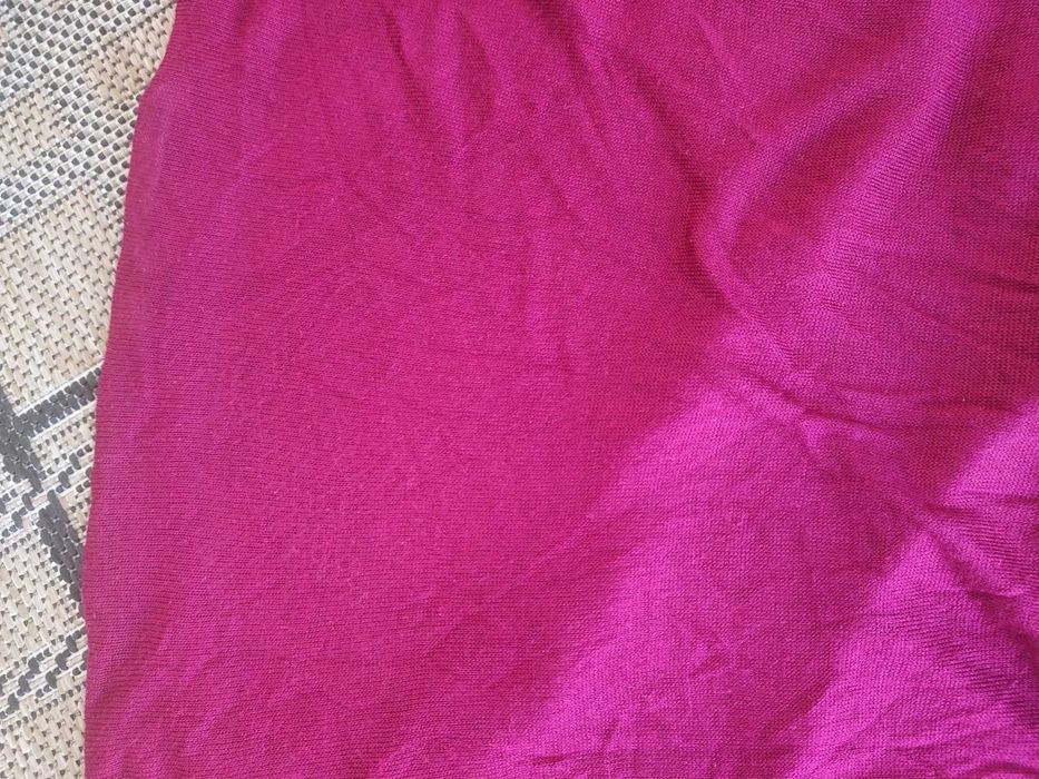 bordowa tunika sweterek