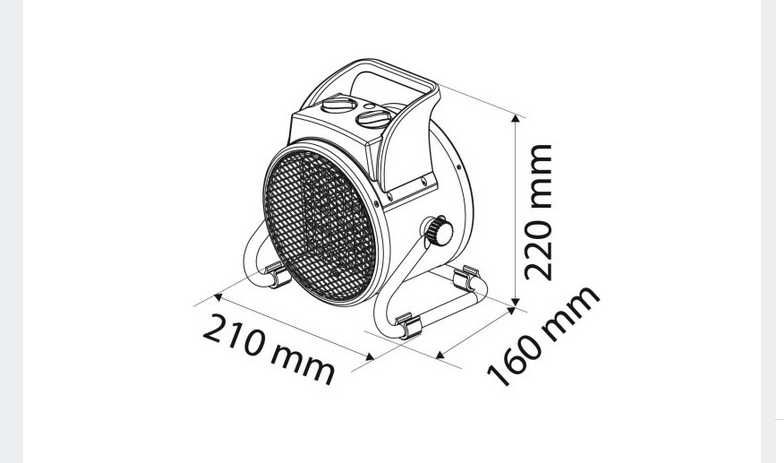Nagrzewnica elektryczna NEO TOOLS 2 kW + GRATIS