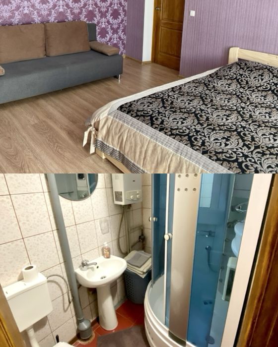 1-кімн. в центрі, для 4-х осіб [2+2],біля площі, кондиціонер, шпиталь недалеко