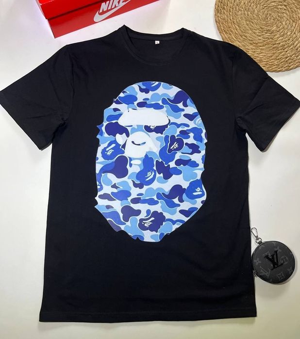 Футболка BAPE ABC/ чорна /Bape/Бейп /футболка унісекс/дешево/ABC