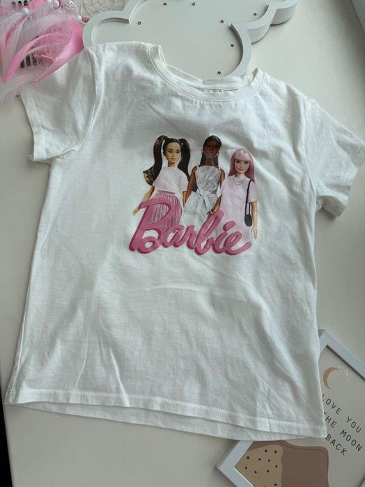 Футболки H&M Barbie Барбі для дівчат на зріст 116-120см