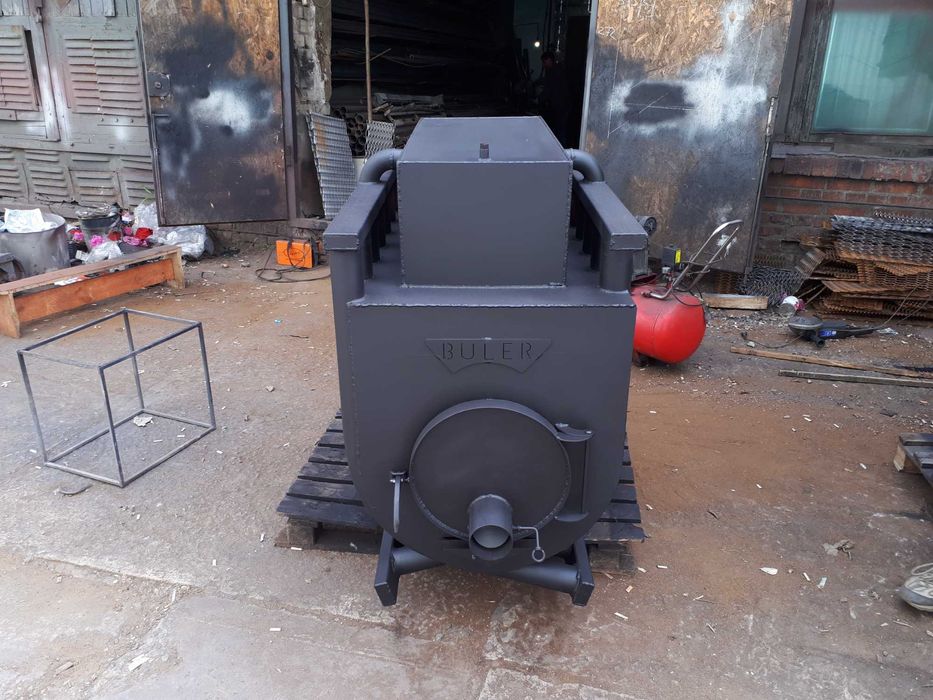 Булерьян із водяним контуром. Твердопаливний котел. АКВА булер'яни.