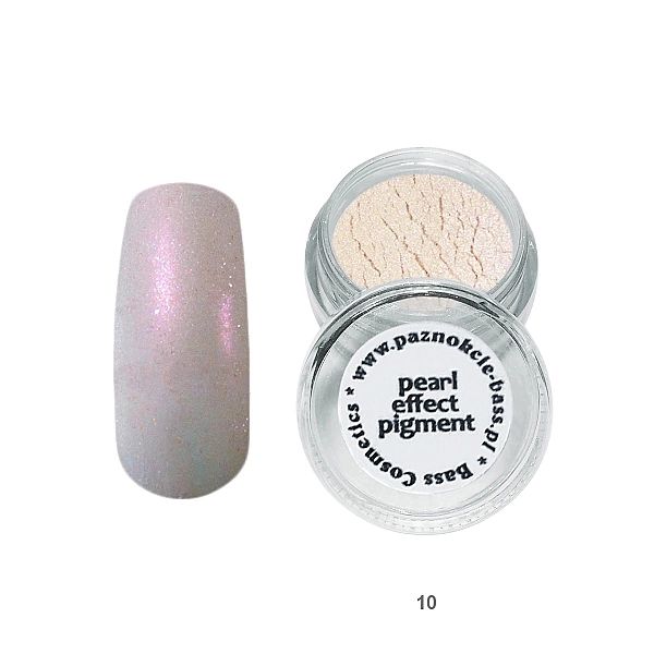 Pigment perłowy 7 ml efekt syrenki pył srebrno-różowy / Bass Cosmetics