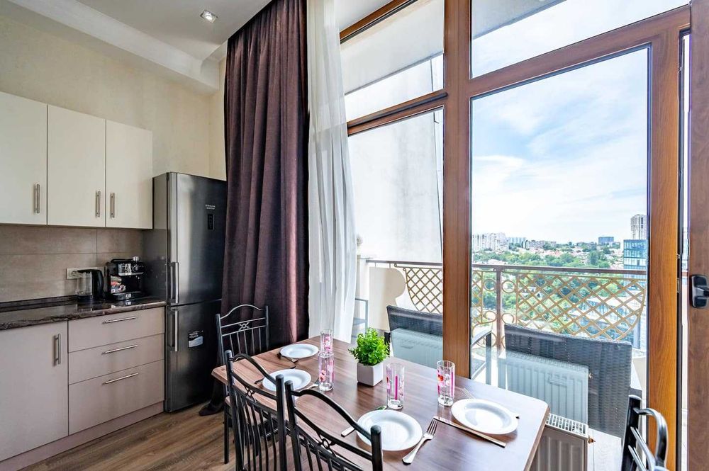 Аренда квартиры посуточно/долгосрочно в Аркадии джакузи/ террасой/1013