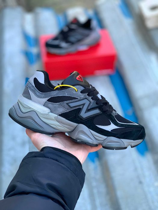New Balance 9060 Black Grey (41-46) Кросівки чоловічі Нью Беланс сірі